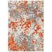 Gray/Orange 26 x 0.35 in Area Rug - Langley Street® Hertzler Abstract Area Rug, Polypropylene | 26 W x 0.35 D in | Wayfair