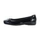 Rieker Ladies Ballerina Style Shoes L8352-00 - Black Patent - UK Size 5 - EU Size 38 - US Size 7