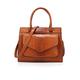 NICOLE & DORIS Women Handbags Fashion Top Handles Bags Crocodile Handbag Ladies Shoulder Bags Medium PU Leather Brown