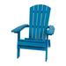 Charlestown All-Weather Poly Resin Indoor/Outdoor Folding Adirondack Chair in Blue [JJ-C14505-BLU-GG] - Flash Furniture JJ-C14505-BLU-GG