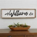 Personalization Mall Cozy Home Floater Frame Textual Art Set on Wood in Brown | 8 H x 30 W x 1.5 D in | Wayfair 19251-30x8