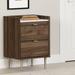 South Shore Hype 2 - Drawer Nightstand Wood in Brown | 28.5 H x 19.25 W x 16.25 D in | Wayfair 13526