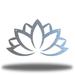 Red Barrel Studio® Posen Lotus Flower Wall Accent Metal in Gray | 4.75 H x 8 W x 0.06 D in | Wayfair C558A87E56804DBF803857DCEE32DA17