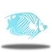Red Barrel Studio® Casselman Butterfly Fish Metal in Green | 18.25 H x 30 W x 0.06 D in | Wayfair 1D7F9F9E4BD54A52BCD0D15B05705478