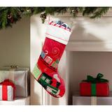 The Holiday Aisle® 5 Piece Christmas Stocking Set Cotton in Red | 16 H x 8 W in | Wayfair 17A370FA211445E89B704798A349D74A