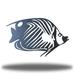 Red Barrel Studio® Casselman Butterfly Fish Metal in Black | 7.25 H x 12 W x 0.06 D in | Wayfair F44E2930658E48AF9FD72F26EBAEBCCE