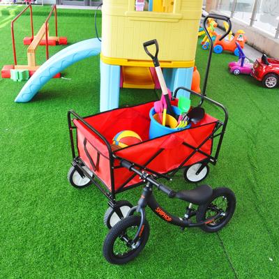 Folding Wagon Garden Shopping Beach Cart，Assembled