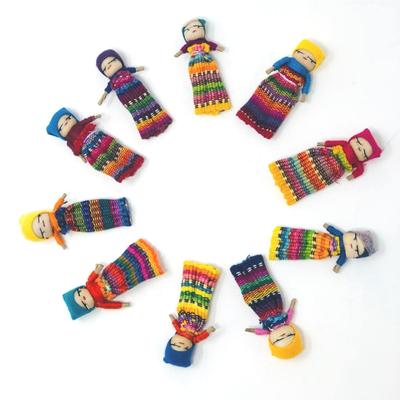 2-Inch Assorted Worry Dolls - Set of 10