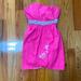 Lilly Pulitzer Dresses | Hot Pink Strapless Lily Pulitzer Dress Size 0. | Color: Pink | Size: 0