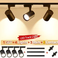 Spot lumineux LED sur Rail pour café 8 pièces/lot 10W 12W 20W 30W 40W 220V