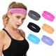 Schweißband, Workout-Stirnbänder für Damen und Herren, 6 Stück, super saugfähig, atmungsaktiv, rutschfest, Sport-Schweißband, Workout-Kopf-Haarbänder für Laufen, Yoga, alle Frisuren und Kopfgrößen