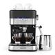 Salter EK4623 Caffé Espresso Pro - Coffee Machine, 15-Bar Pressure Pump, Barista Style Coffee, Latte, Cappuccino Machine, Make 2 Cups At Once, Includes Milk Frothing Wand, Stainless Steel Filter
