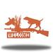 Riverside Designs LLC Hunting Welcome Metal in Orange/White | 18.75 H x 36 W x 0.0625 D in | Wayfair HTW0005-12cor36