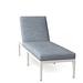 Summer Classics Elegante 78" Long Reclining Single Chaise w/ Cushions Metal in White | 36.5 H x 23 W x 78 D in | Outdoor Furniture | Wayfair