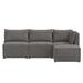 Brown Sectional - Birch Lane™ Belmoor 98" Wide Reversible Modular Sofa & Chaise w/ Ottoman Polyester | 30 H x 93 W x 62 D in | Wayfair