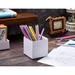 Inbox Zero Pen Holder Plastic in White | 4 H x 3.74 W x 4 D in | Wayfair 8D39AA6190FB4804AE7D92F479715757