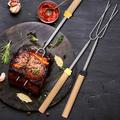 WOODYHOME Skewers & Shish Kabab Steel in Brown/Gray | 32 H x 0.78 W x 0.78 D in | Wayfair WFZU513675