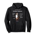 Anatomie eines Australian Shepherds | Aussie Hund Hunde Dog Pullover Hoodie