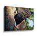 Latitude Run® African Elephant All Ears by Aldridge - Graphic Art on Canvas Canvas, Cotton in Brown/Green | 8 H x 1.5 W x 2 D in | Wayfair