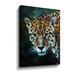 Latitude Run® Jaguar Prowl for Prey by Aldridge - Graphic Art on Canvas Canvas, Cotton in Green/Orange | 18 H x 4 W x 2 D in | Wayfair