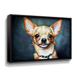 Red Barrel Studio® Chihuahua So Cheeky by Aldridge - Graphic Art on Canvas in Brown | 18 H x 24 W x 2 D in | Wayfair