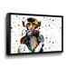 Latitude Run® Motley Monkey Freckles I by Aldridge - Graphic Art on Canvas Canvas, Cotton in Black | 14 H x 2.7 W x 2 D in | Wayfair