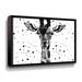 Latitude Run® Motley Giraffe Freckles II by Aldridge - Graphic Art on Canvas Canvas/Metal in Black | 24 H x 32 W x 2 D in | Wayfair