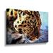 Latitude Run® Leopard Lost in Thought by Aldridge - Graphic Art on Canvas Canvas, Cotton in Brown | 14 H x 18 W x 2 D in | Wayfair