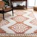 Orange/White 79 x 1.97 in Area Rug - Mistana™ Demartino Southwestern Orange/Ivory Area Rug, Polypropylene | 79 W x 1.97 D in | Wayfair