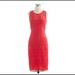 J. Crew Dresses | J. Crew Collection Poppy Lace Sheath Dress | Color: Orange/Red | Size: 6