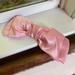 Anthropologie Accessories | Anthropologie Pink Lulu Donni Silk Bow Barrette | Color: Pink | Size: Os