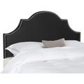 HALLMAR BLACK VELVET HEADBOARD SILVER NAIL HEAD (FULL) - Safavieh MCR4679J