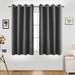 Pro Space Room Blackout Grommet Top Curtain Insulated Thermal Window Drape Panel Pair - Short Length