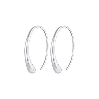 Elli Creole Tropfen Oval Offen Basic 925 Silber silberfarben Damen Image