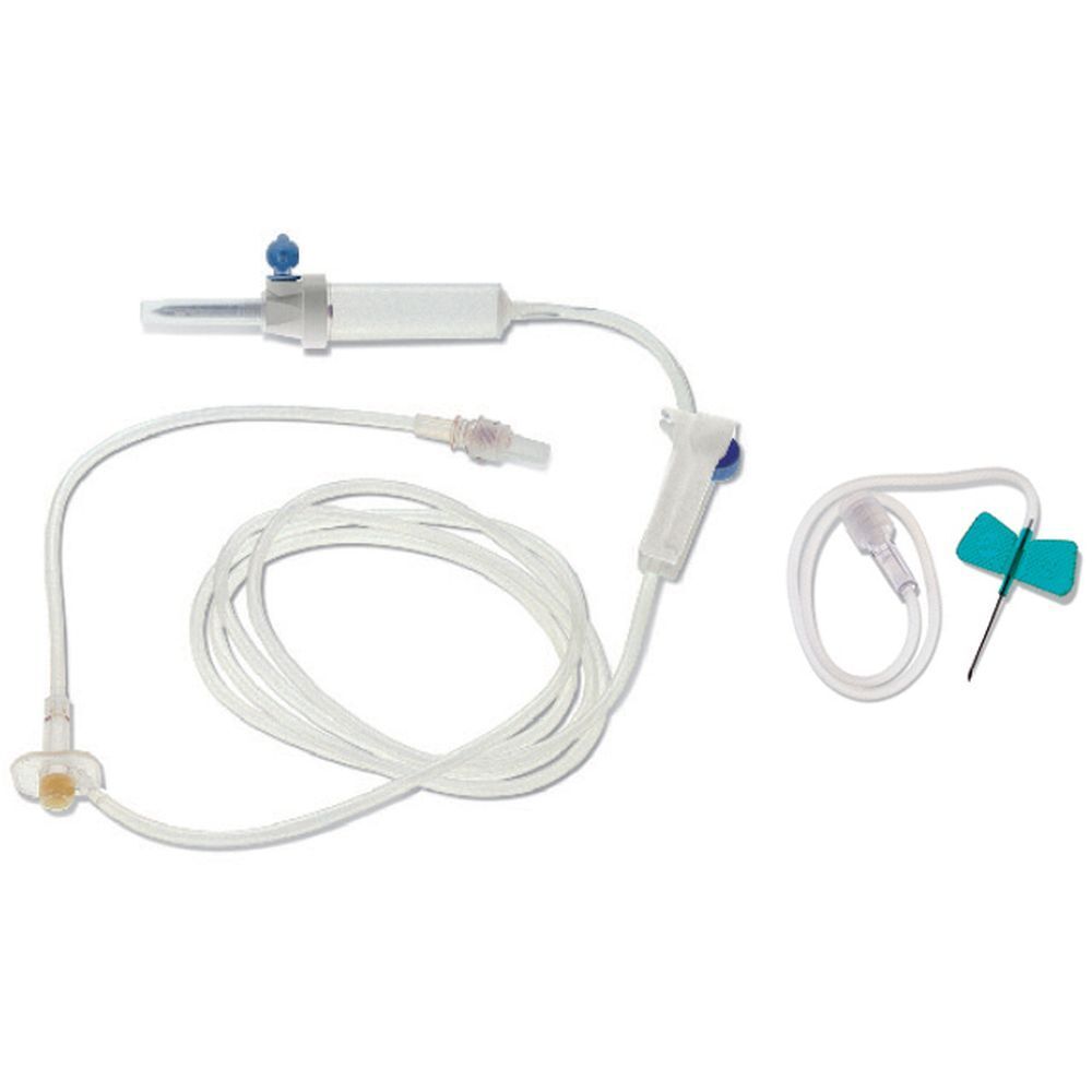 Deflussore Euroset 34 Fly con Ago a Farfalla 23G 1 pz Set di infusione