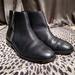 J. Crew Shoes | J. Crew Black Leather Ankle Boots | Color: Black | Size: 7