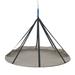 7ft dia Hammock Flying Saucer Hanging Chair by Flowerhouse in Gray