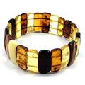 Amber Jewelry Shop Amber Bracelet Natural Baltic Amber Unisex Bracelet (18-19 cm) - Polished Baltic Amber Jewellery - Amber Bracelet (ASV-03)