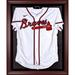 Atlanta Braves 2021 MLB World Series Champions Mahogany Framed Logo Jersey Display Case