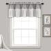 Lush Decor Linen Button Window Curtain Valance