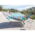 Fatboy Headdemock Double Classic Hammock w/ Stand, Steel in Gray | 43 H x 54 W x 106 D in | Wayfair HDMK-SUP-RKGRY