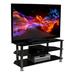 Mount-It Glass TV Stand for Flat Screen Televisions Fits 40 - 60 in. TVs | 3 Tempered Glass Shelves Glass | Wayfair MI-880