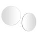 Ebern Designs Kiera Grace Round Mirror Collection Round Plastic Framed Wall Mounted Makeup/Shaving Mirror Plastic in Brown | Wayfair