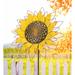 Regal Art & Gift Giant Rustic Flower Stake - Yellow Metal | 61.5 H x 21 W x 8.25 D in | Wayfair 13083