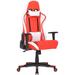 Croci Inbox Zero Commando Ergonomic Gaming Chair Faux Leather in Red/White | 53.937 H x 26.772 W x 28.74 D in | Wayfair