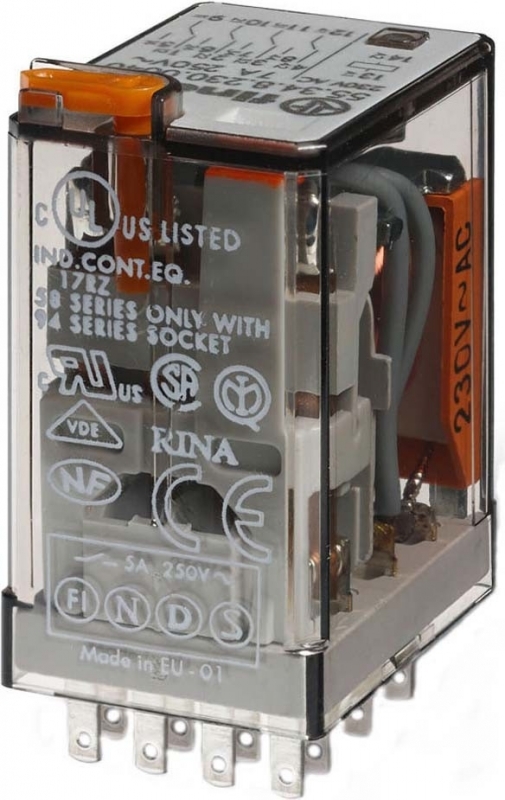 Finder Rel. Verssp. 230VAC 4W 7A 55.34.8.230.0040 553482300040 Image