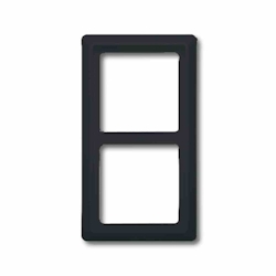 Busch-Jaeger ALLWETTER 44 Rahmen, 2f, anthrazit, glänzend, Kunststoff, geeignet für Geräteeinbaukanal, geeignet für Unterputz-Installation, Thermoplast Image