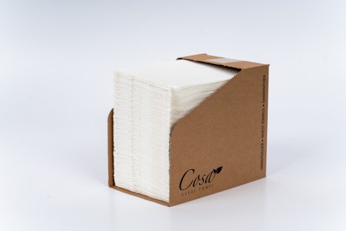 Handtücher COSA Weiß im Dispenserkarton, 30 x 49 cm, 100 Stück - Mank Image