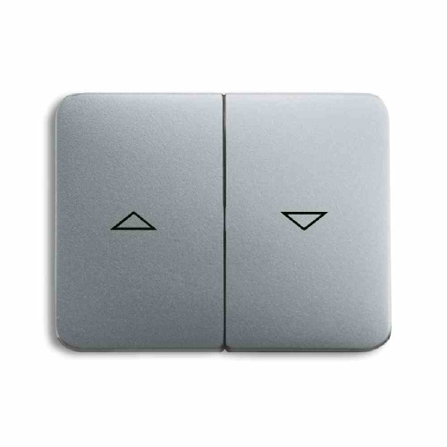 Busch-Jaeger ALPHA Wippe zweiteilig, Jalousie, titan, matt, Symbol Pfeile Image