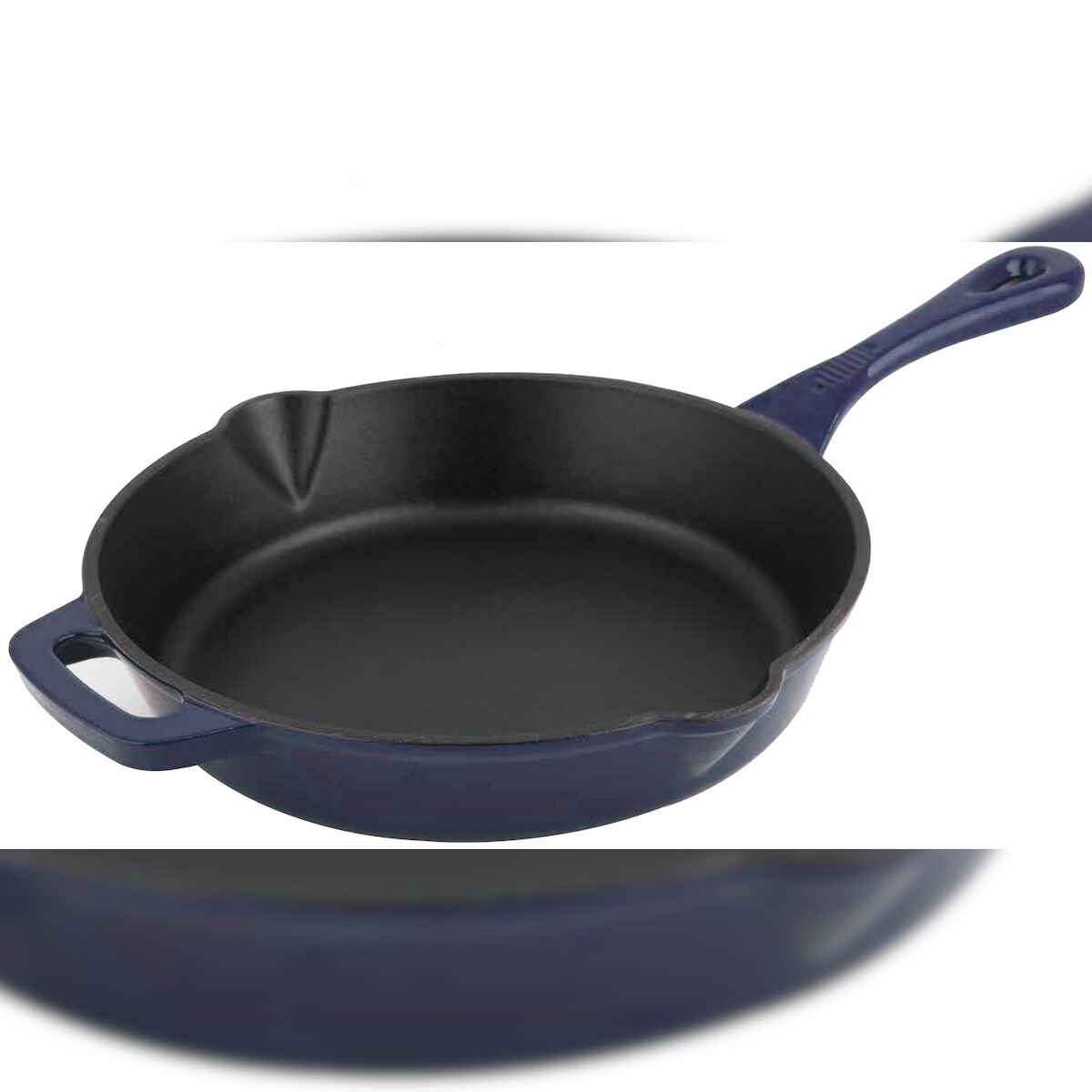 CS KOCHSYSTEME, ALPEN Bratpfanne 26 cm Blau, Gusseisen emailliert, backofenfest,induktionsgeeignet Image